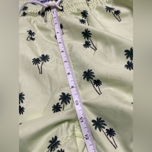 Trunks Surf & Swim Co Sano Swim Shorts Men's Size XXL Chambray Palms Green - Picture 13 of 14